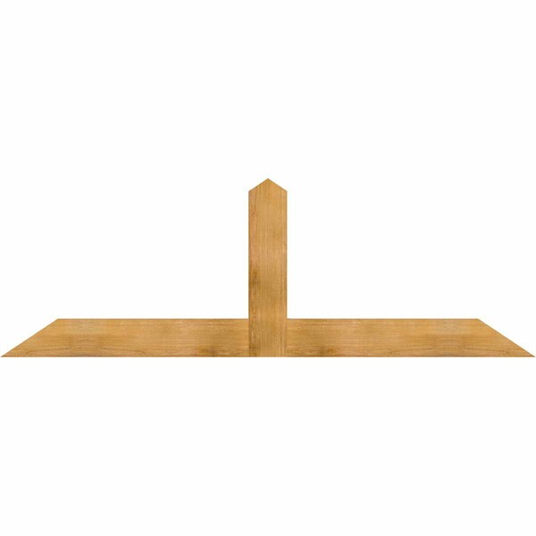 Ekena Millwork Portland Rough Sawn Timber Gable Bracket, Western Red Cedar, 84"W x 28"H x 2"D x 6"F, 8/12 Pitch GBW084X28X0206POR00RWR - main